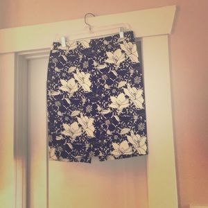 J Crew black and white pencil skirt